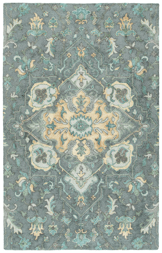 Kaleen Zocalo Collection Dark Graphite Area Rug 9' x 12'