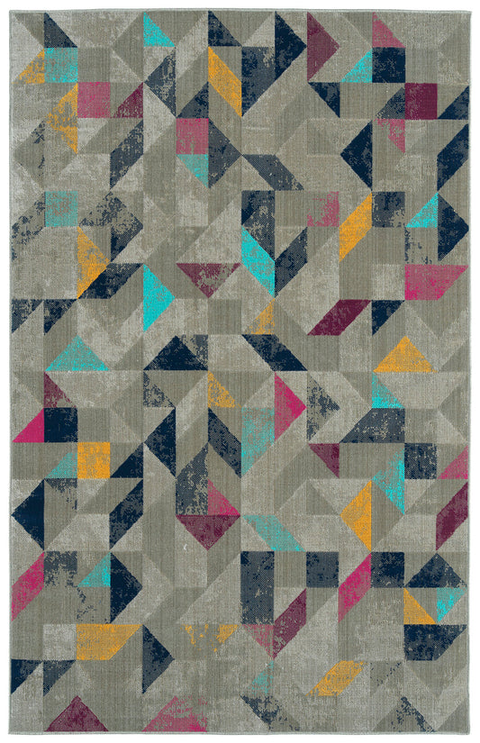 Kaleen Zuma Beach Collection ZUM07-86 Multi Area Rug 5'3" x 7'3"