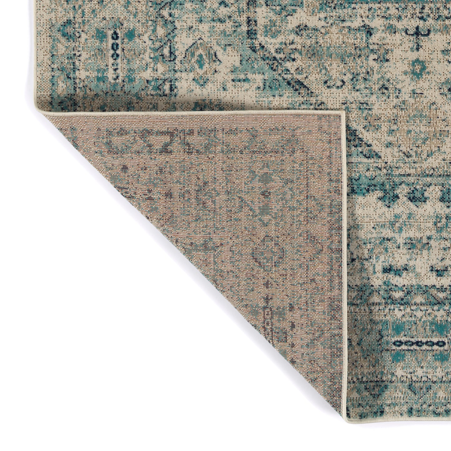 Kaleen Zuma Beach Collection Light Turquoise Runner 2'2" x 7'6"