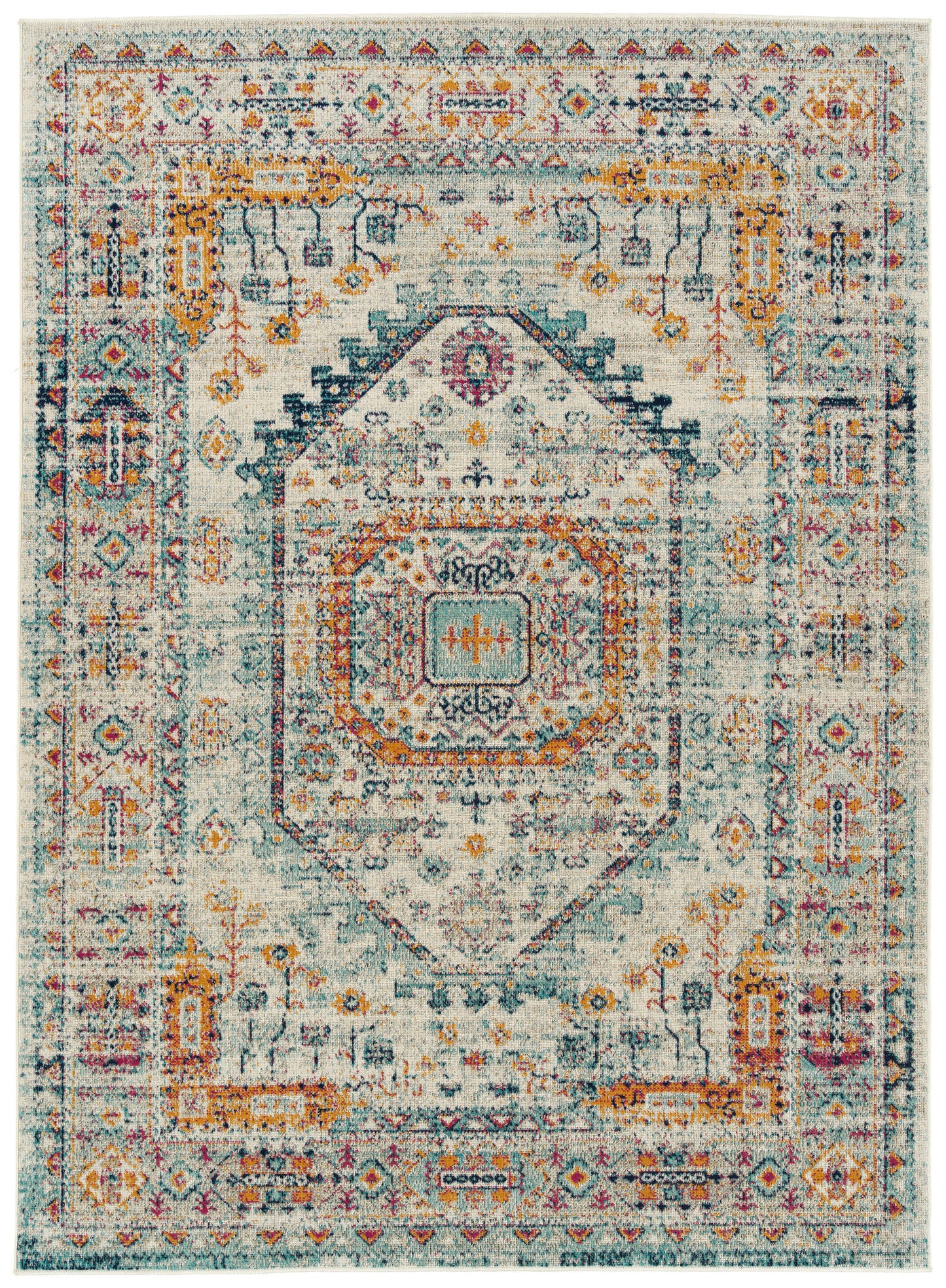 Kaleen Zuma Beach Collection Light Multi Runner 2'2" x 7'6"