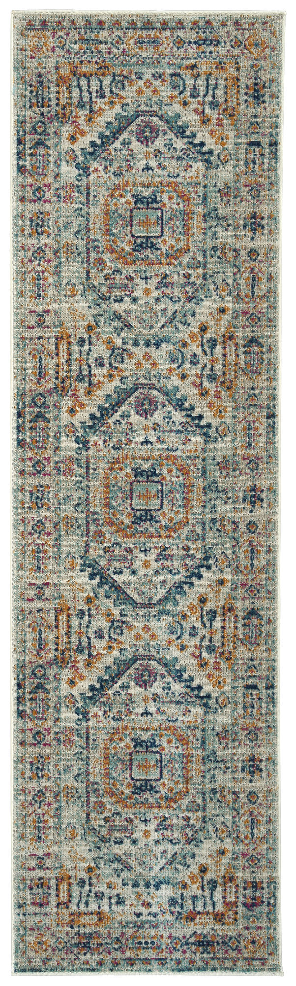 Kaleen Zuma Beach Collection Light Multi Runner 2'2" x 7'6"