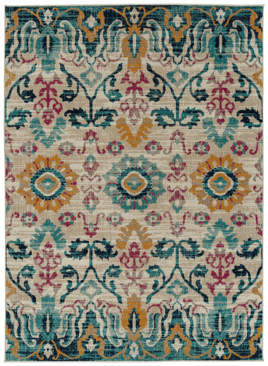 Kaleen Zuma Beach Collection ZUM13-86 Multi Area Rug 7'10" x 10'