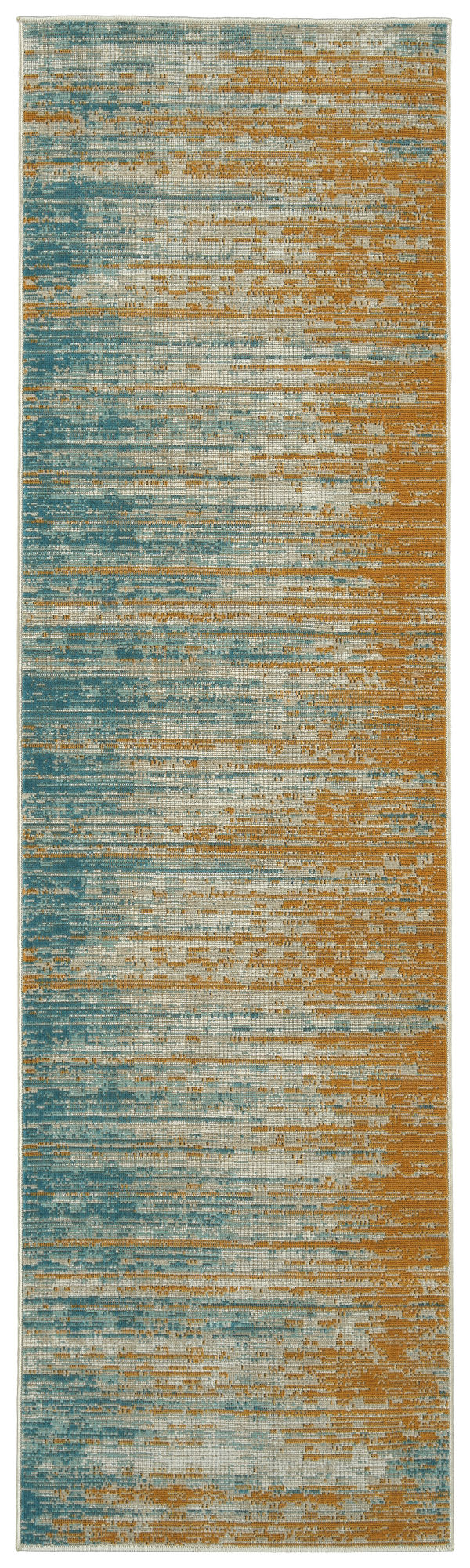 Kaleen Zuma Beach Collection Dark Gold Runner 2'2" x 7'6"