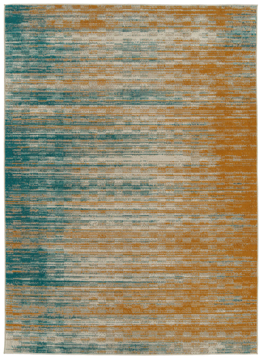 Kaleen Zuma Beach Collection Dark Gold Area Rug 7'10" x 10'