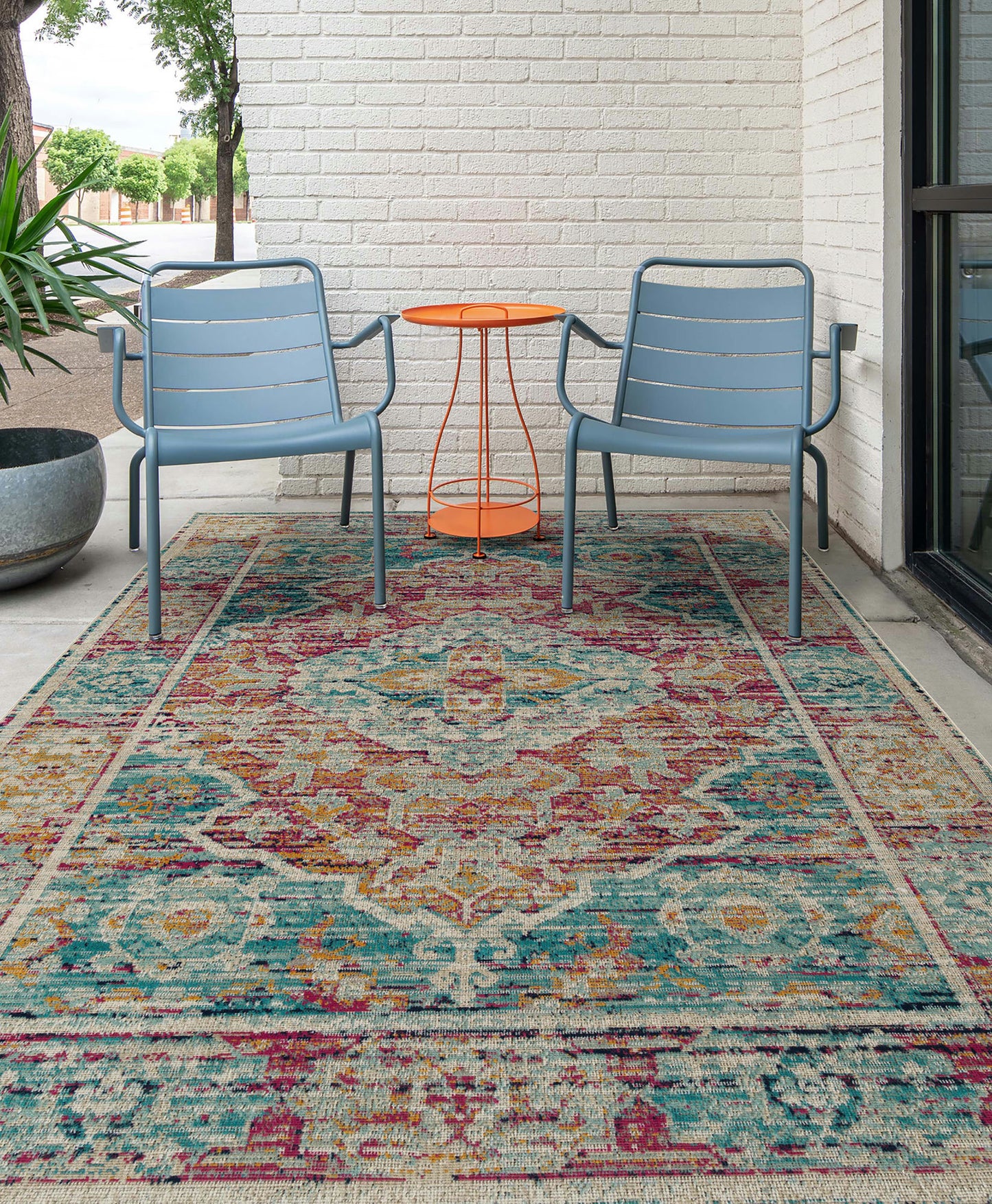 Kaleen Zuma Beach Collection Dark Multi Area Rug 5'3" x 7'3"