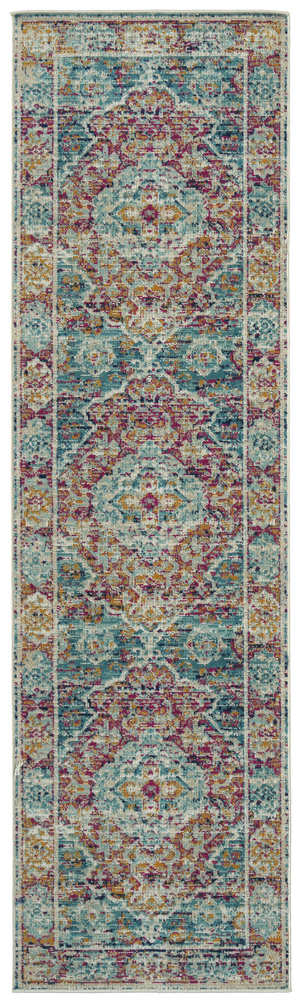 Kaleen Zuma Beach Collection Dark Multi Runner 2'2" x 7'6"