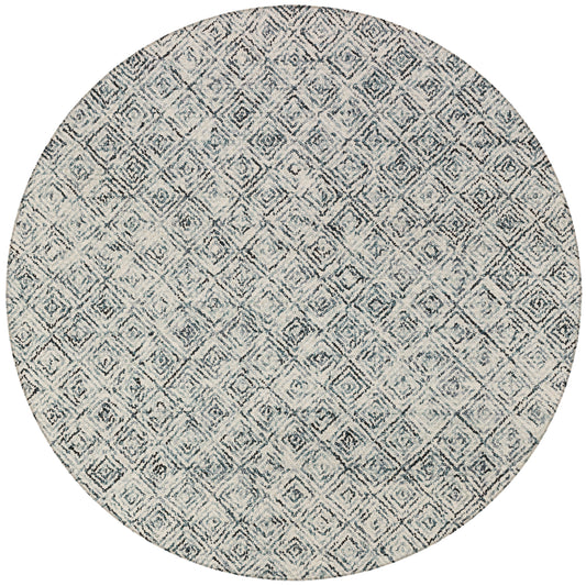 Zoe ZZ1 Charcoal 10' x 10' Round Rug