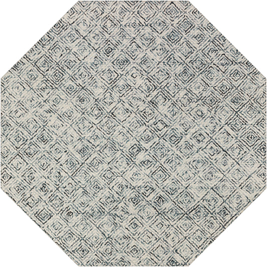 Zoe ZZ1 Charcoal 12' x 12' Octagon Rug