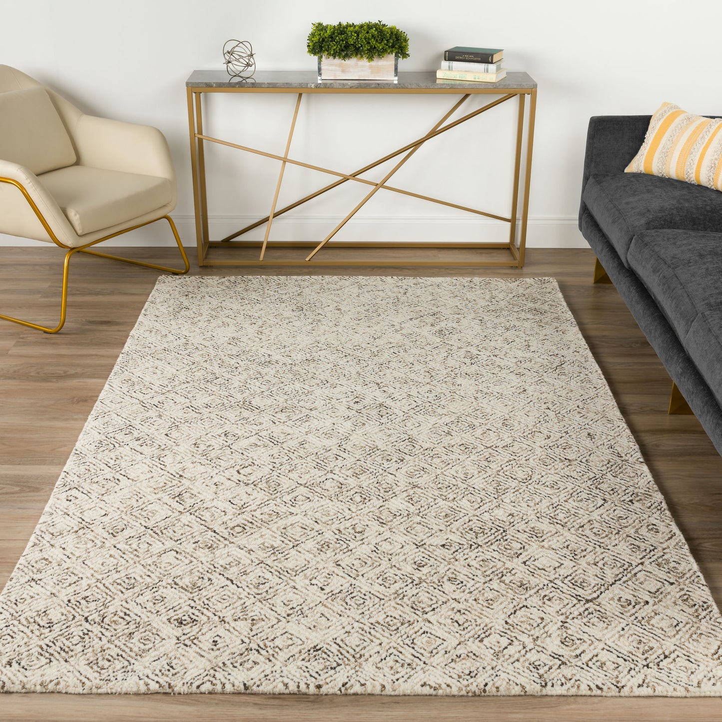 Zoe ZZ1 Chocolate 10' x 14' Rug
