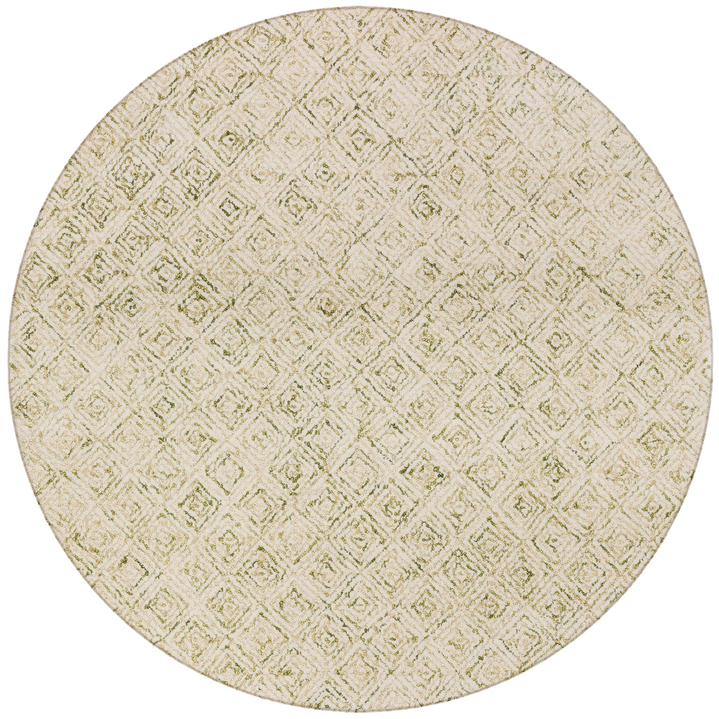 Zoe ZZ1 Lime 10' x 10' Round Rug