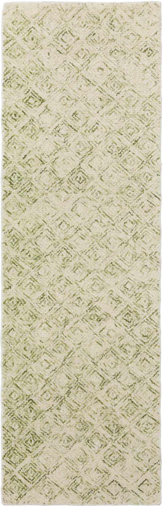 Zoe ZZ1 Lime 2'6" x 12' Runner Rug