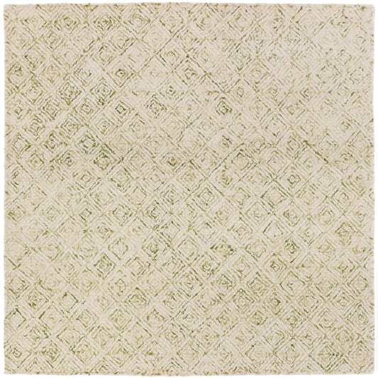 Zoe ZZ1 Lime 4' x 4' Square Rug