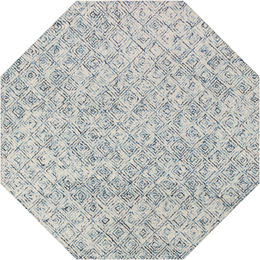 Zoe ZZ1 Navy 12' x 12' Octagon Rug