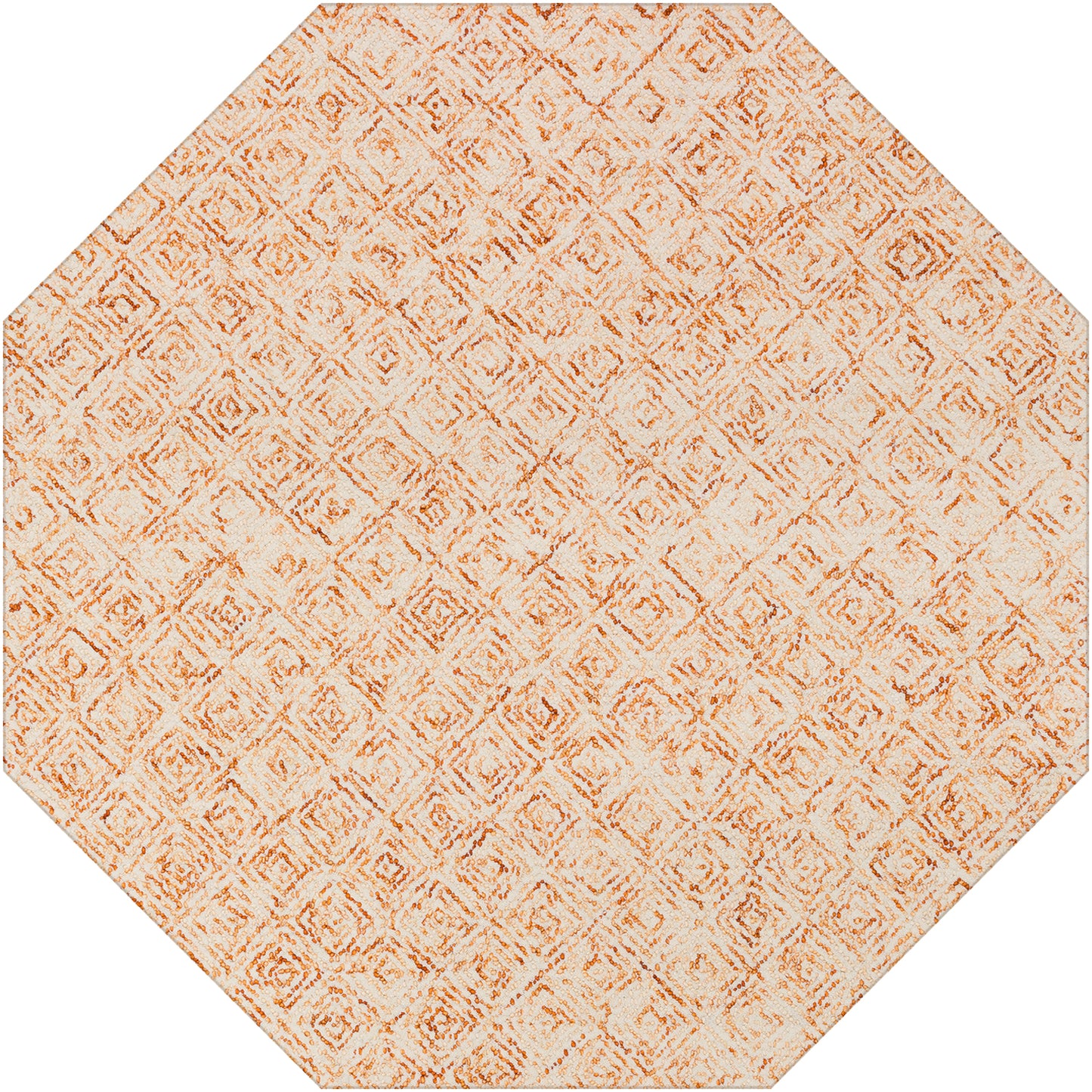 Zoe ZZ1 Orange 10' x 10' Octagon Rug