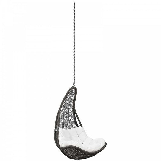 Abate Outdoor Patio Swing Chair Without Stand, Gray White