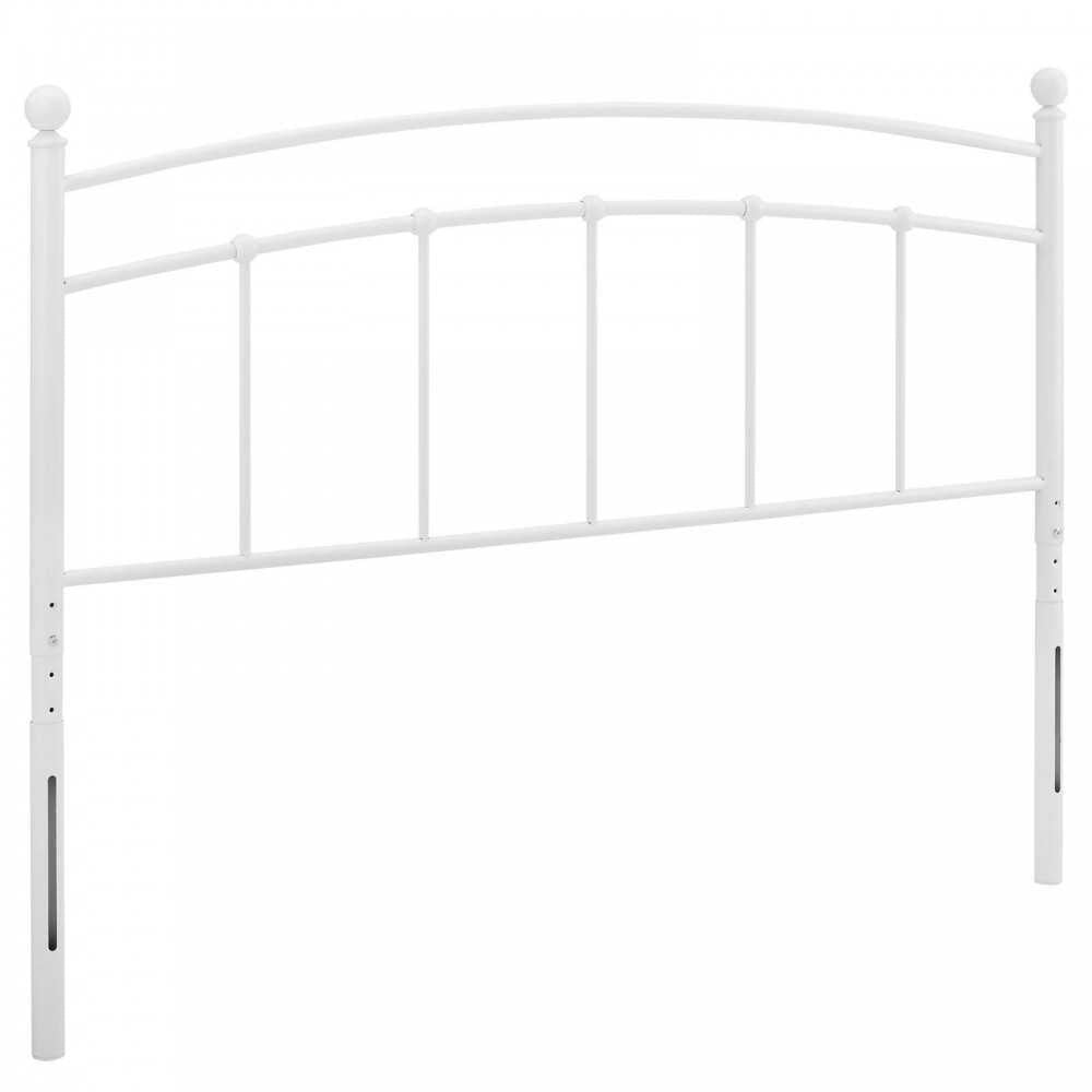 Abigail Full Metal Headboard, White