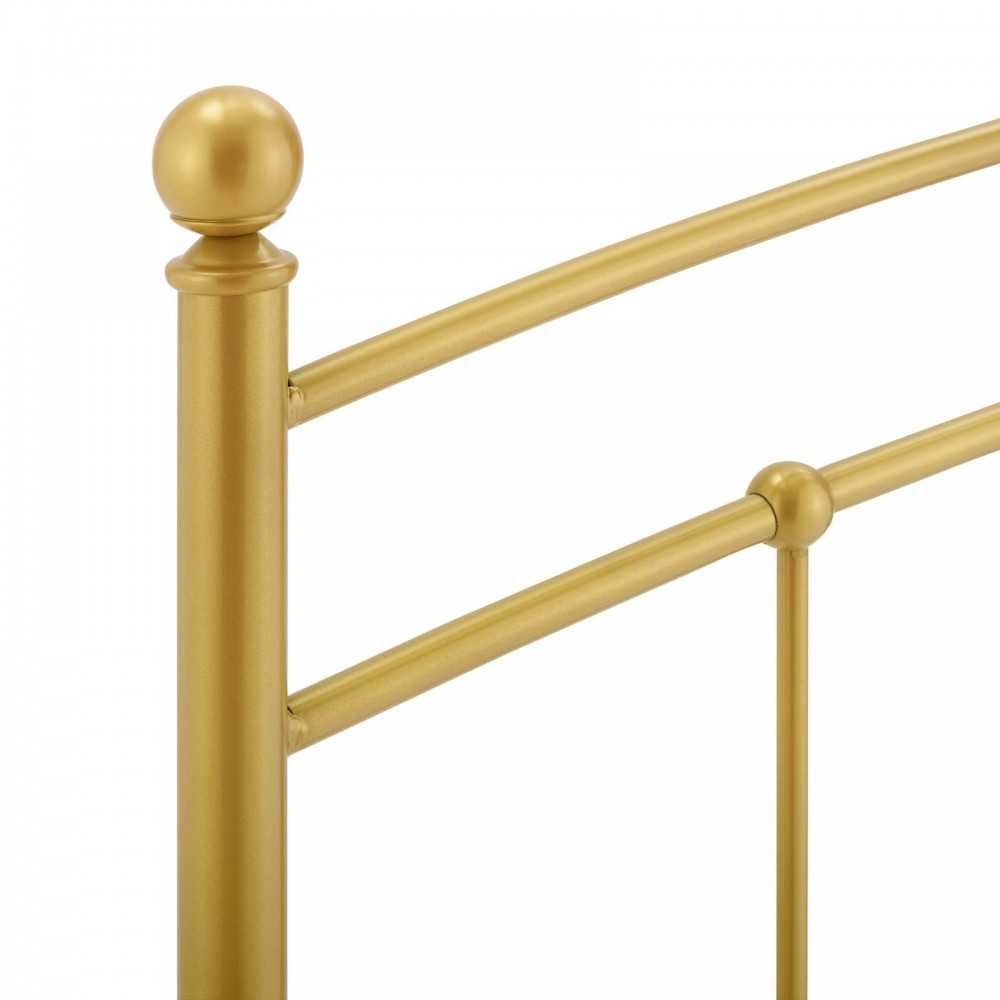 Abigail Twin Metal Headboard, Gold