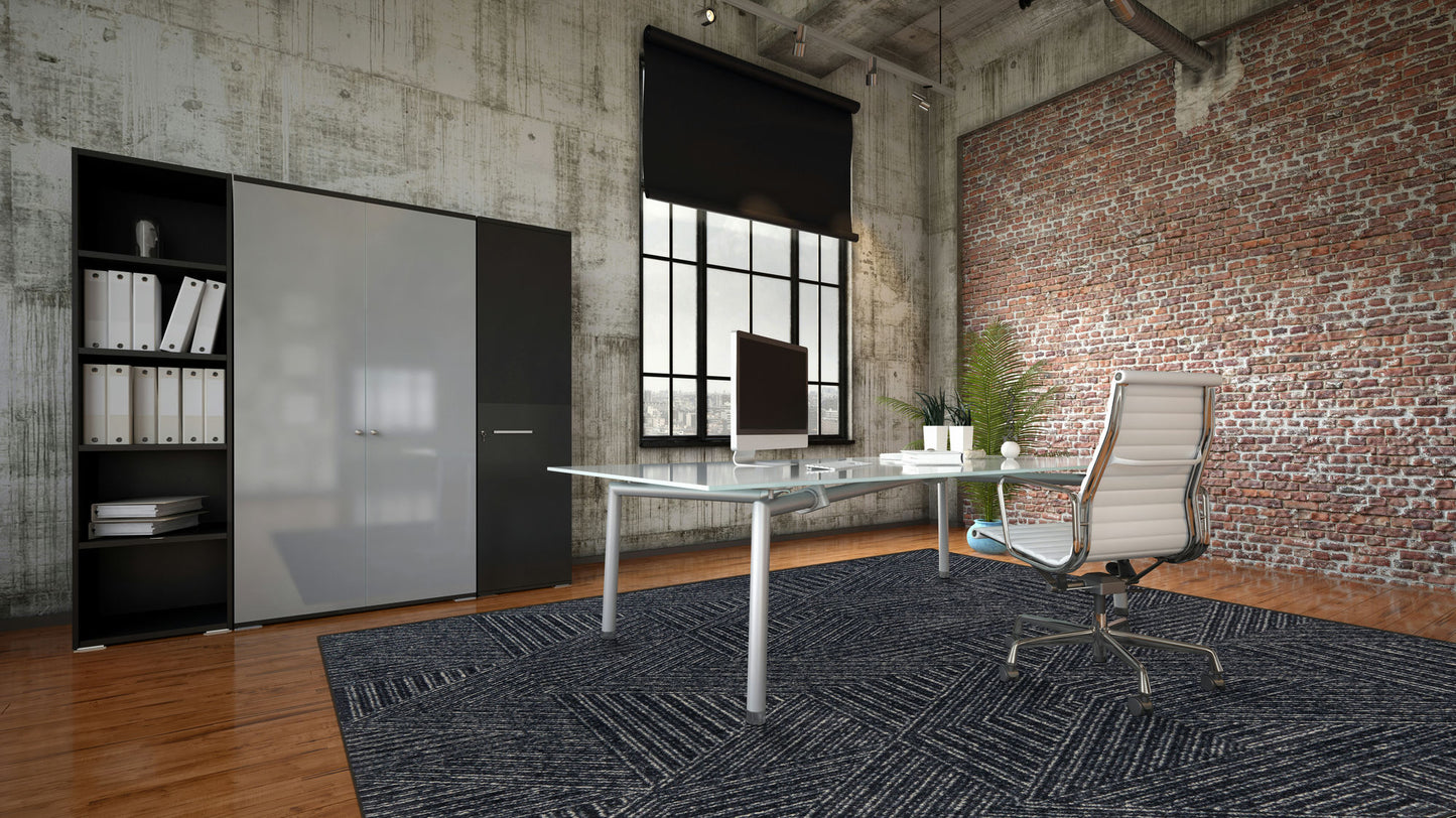 Above Board 5'4" x 7'8" area rug in color Onyx