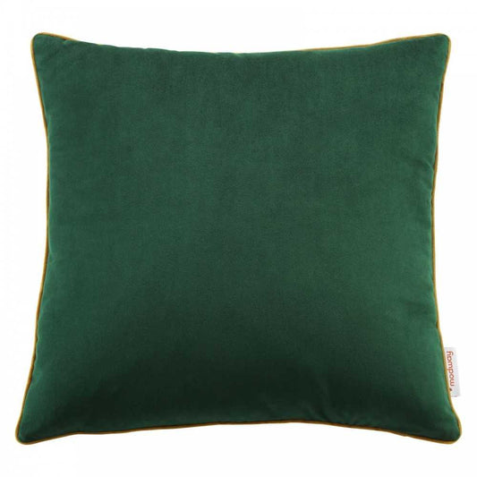 Accentuate 18" Performance Velvet Throw Pillow, Green Cognac