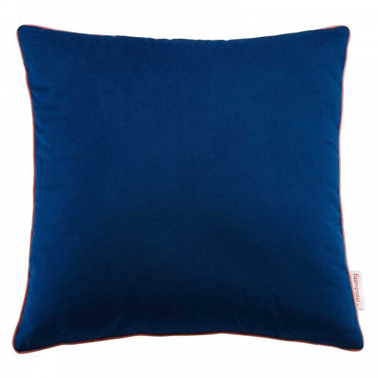Accentuate 18" Performance Velvet Throw Pillow, Navy Blossom