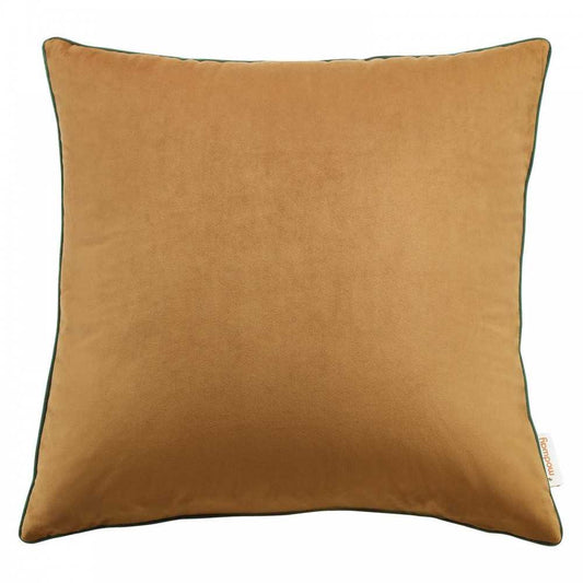 Accentuate 20" Performance Velvet Throw Pillow, Cognac Green