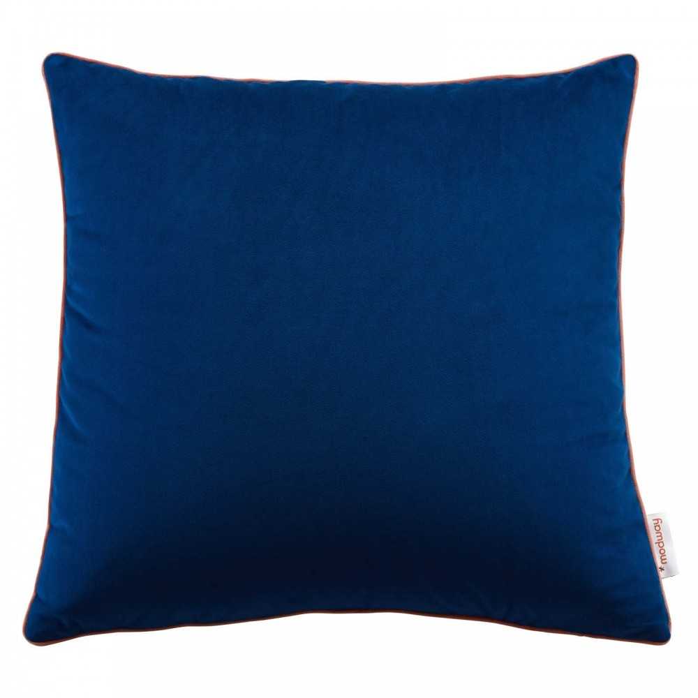 Accentuate 20" Performance Velvet Throw Pillow, Navy Blossom