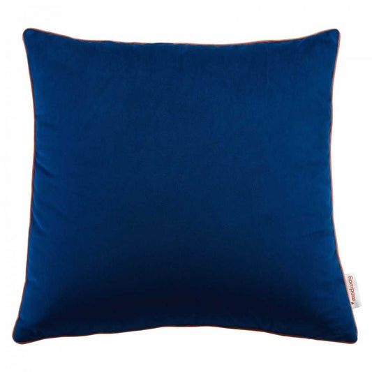 Accentuate 20" Performance Velvet Throw Pillow, Navy Blossom