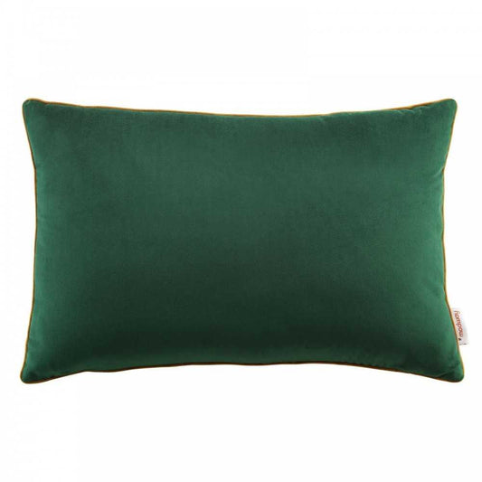 Accentuate 24" Lumbar Performance Velvet Throw Pillow, Green Cognac