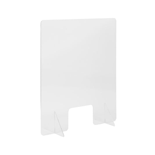 Acrylic Free-Standing Register Shield / Sneeze Guard, 32"H x 40"L