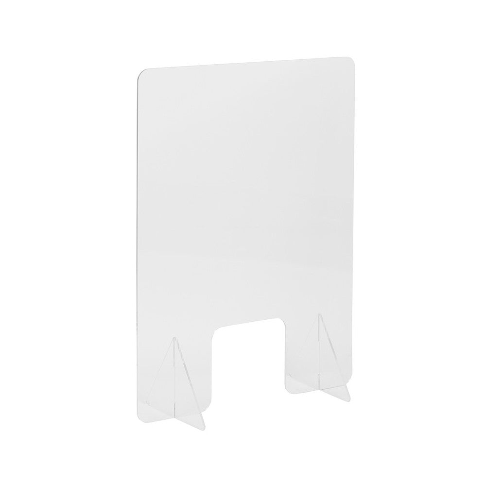 Acrylic Free-Standing Register Shield / Sneeze Guard, 33"H x 24"L