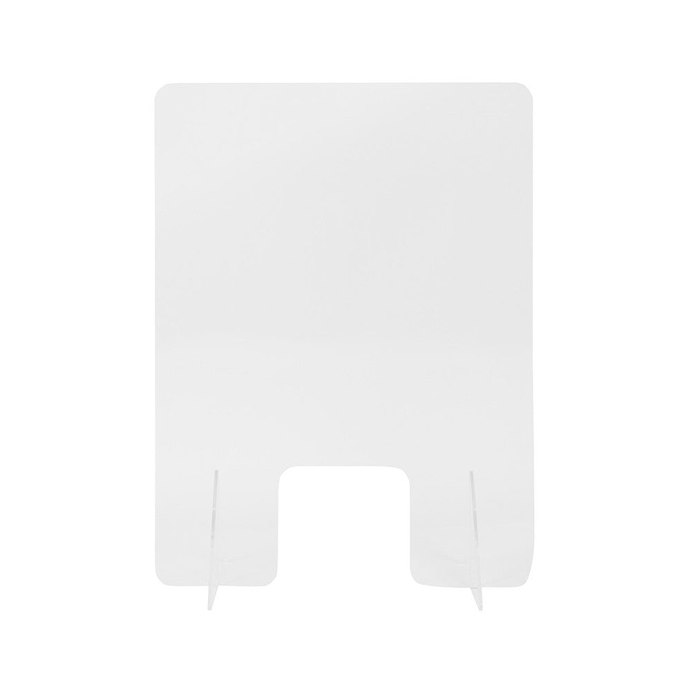 Acrylic Free-Standing Register Shield / Sneeze Guard, 33"H x 24"L