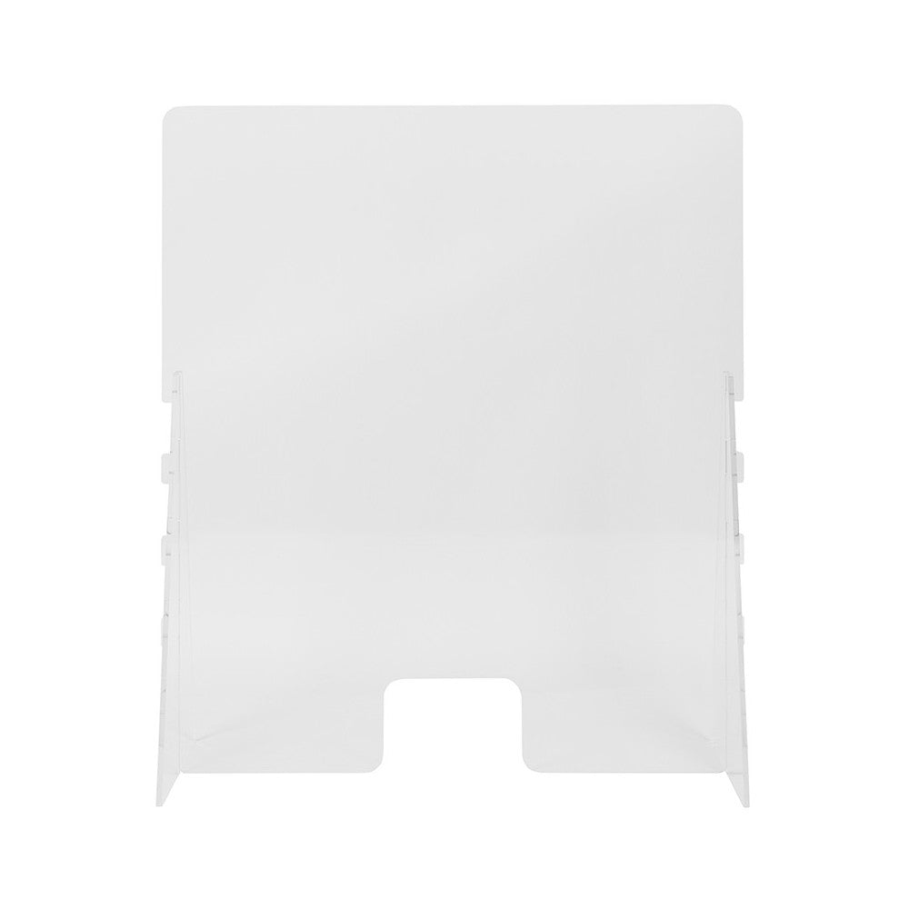 Acrylic Free-Standing Register Shield / Sneeze Guard, 35"H x 42"L