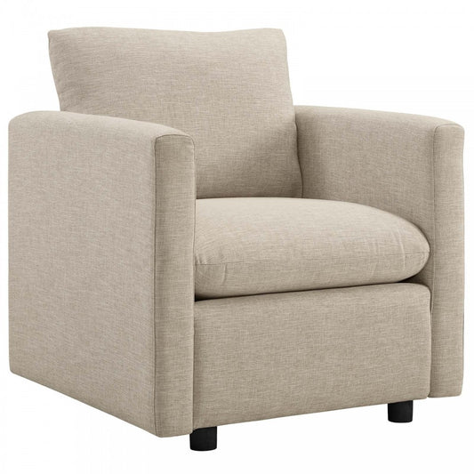 Activate Upholstered Fabric Armchair, Beige