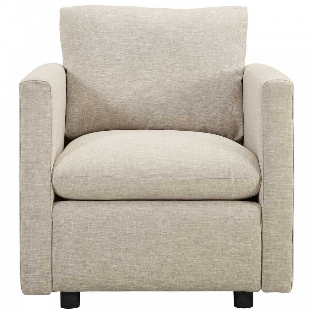 Activate Upholstered Fabric Armchair, Beige