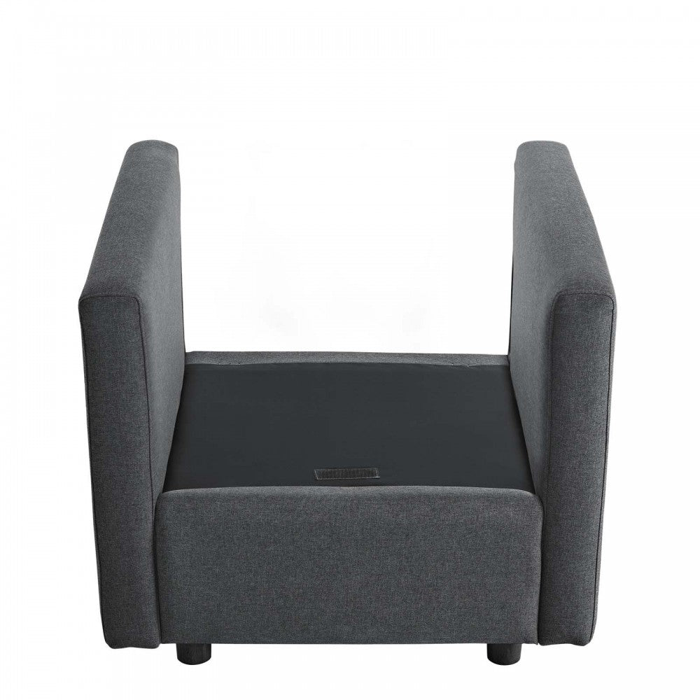 Activate Upholstered Fabric Armchair, Gray