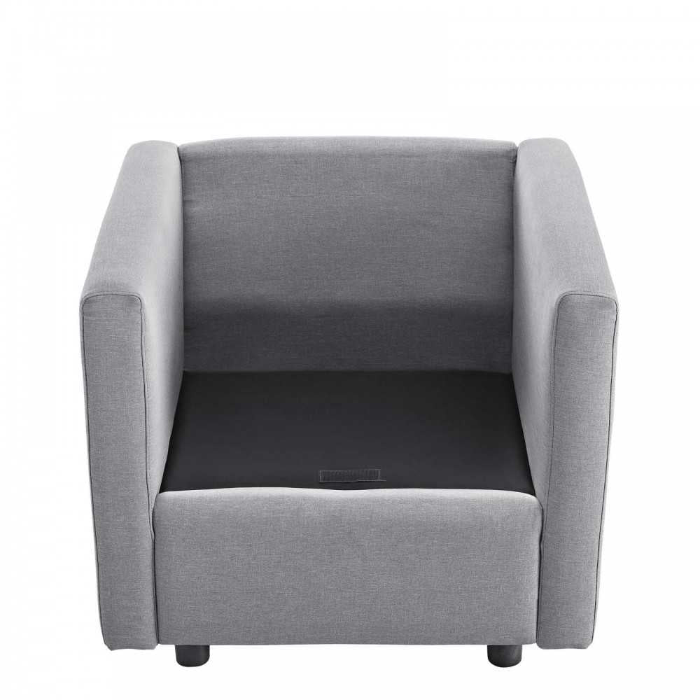 Activate Upholstered Fabric Armchair, Light Gray