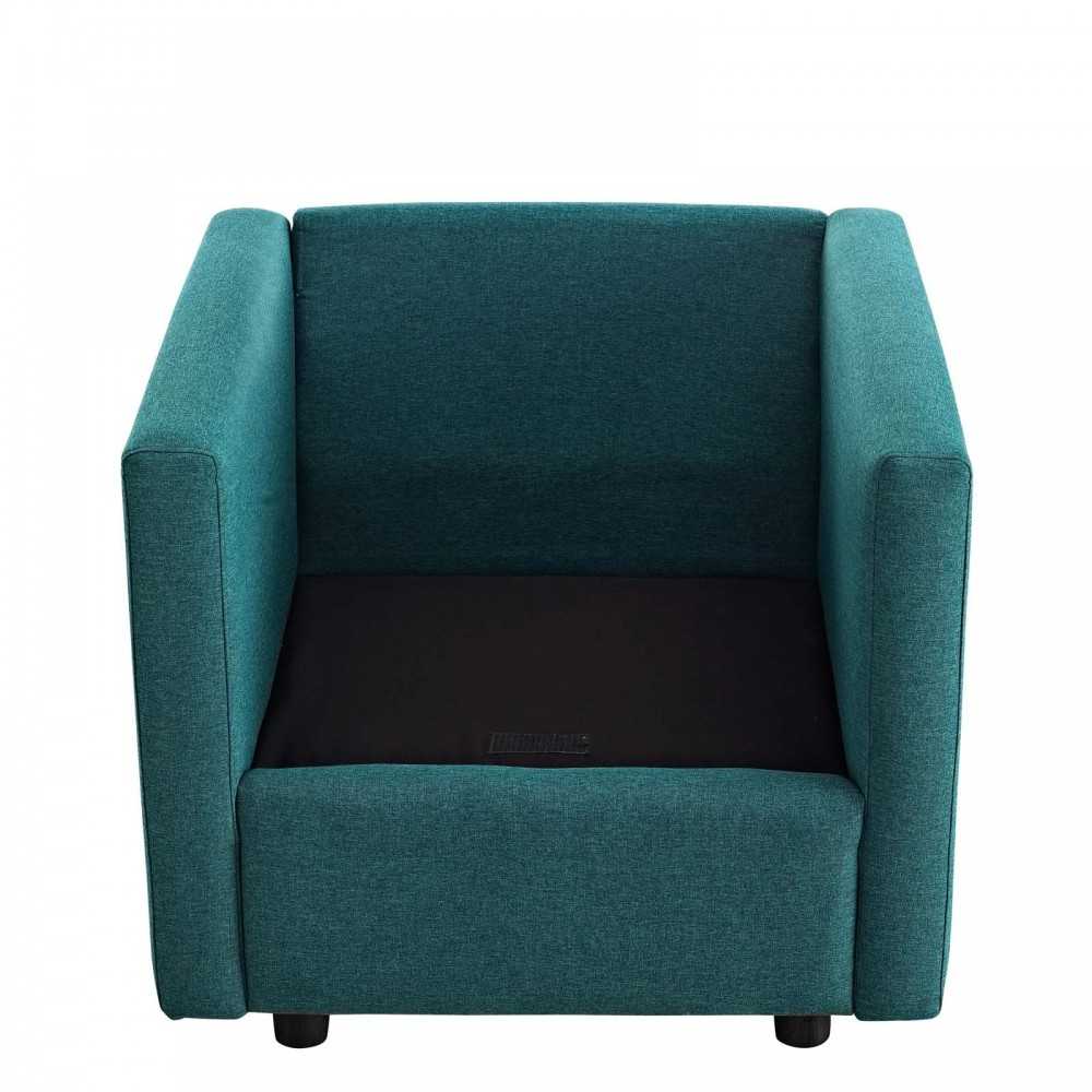 Activate Upholstered Fabric Armchair, Teal