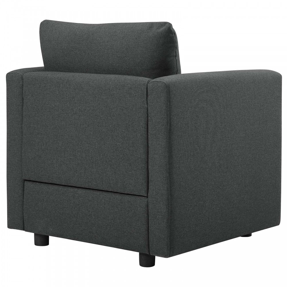 Activate Upholstered Fabric Armchair Set of 2, Gray