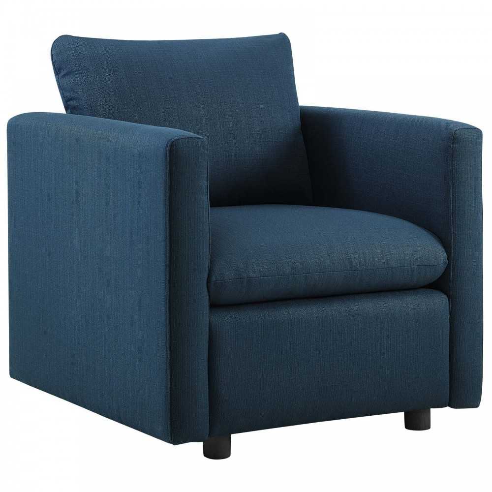 Activate Upholstered Fabric Armchair Set of 2, Azure