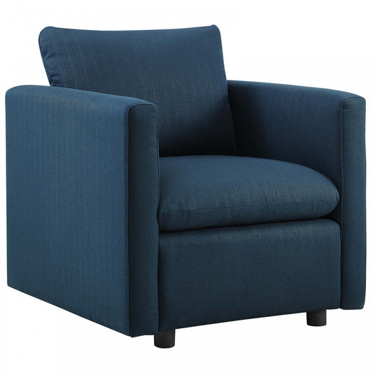 Activate Upholstered Fabric Armchair, Azure