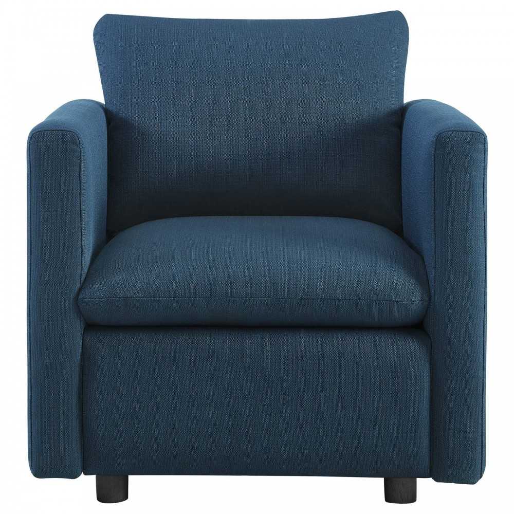 Activate Upholstered Fabric Armchair, Azure