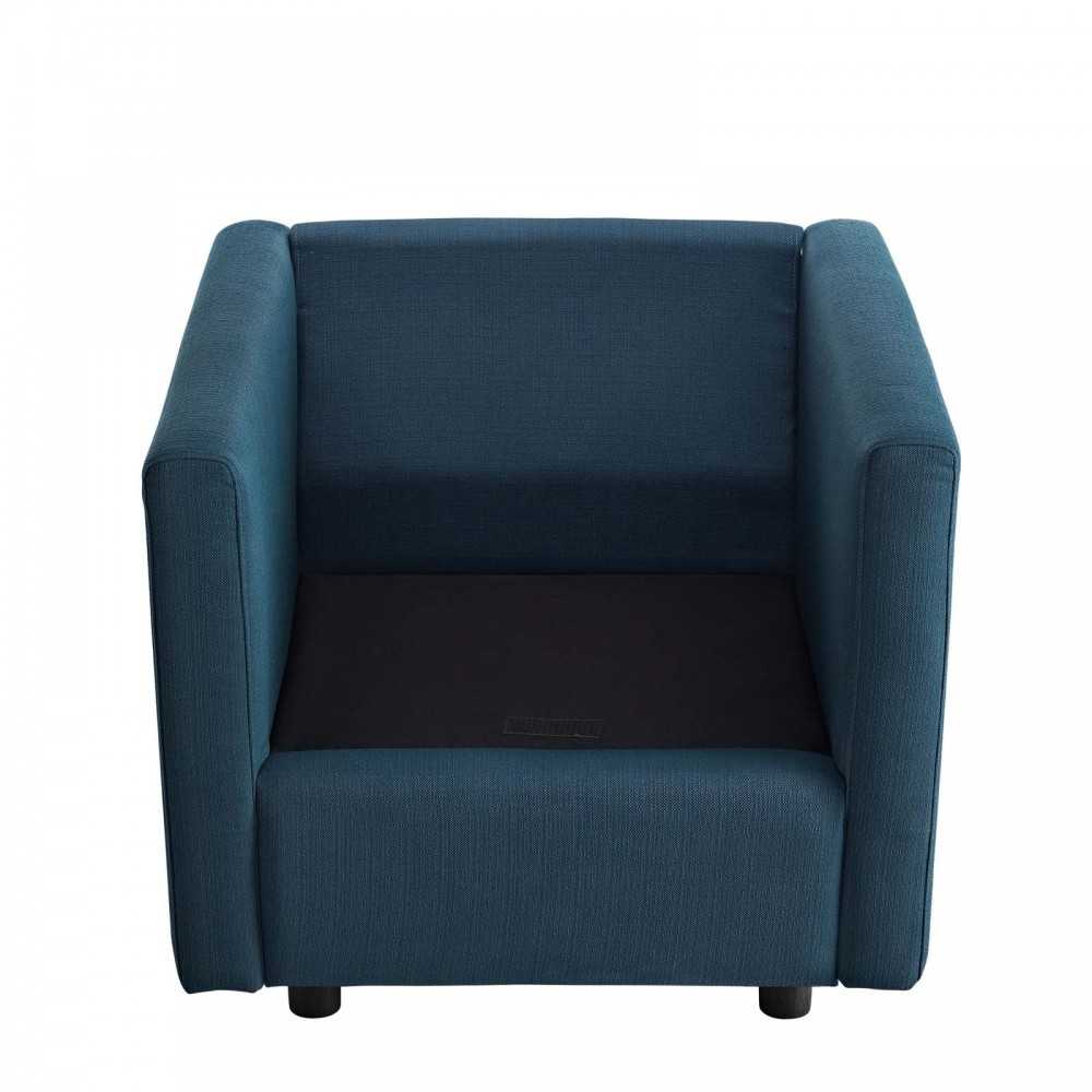 Activate Upholstered Fabric Armchair, Azure