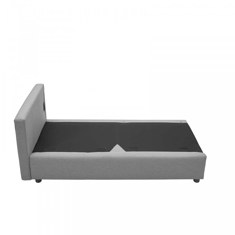 Activate Upholstered Fabric Sofa, Light Gray