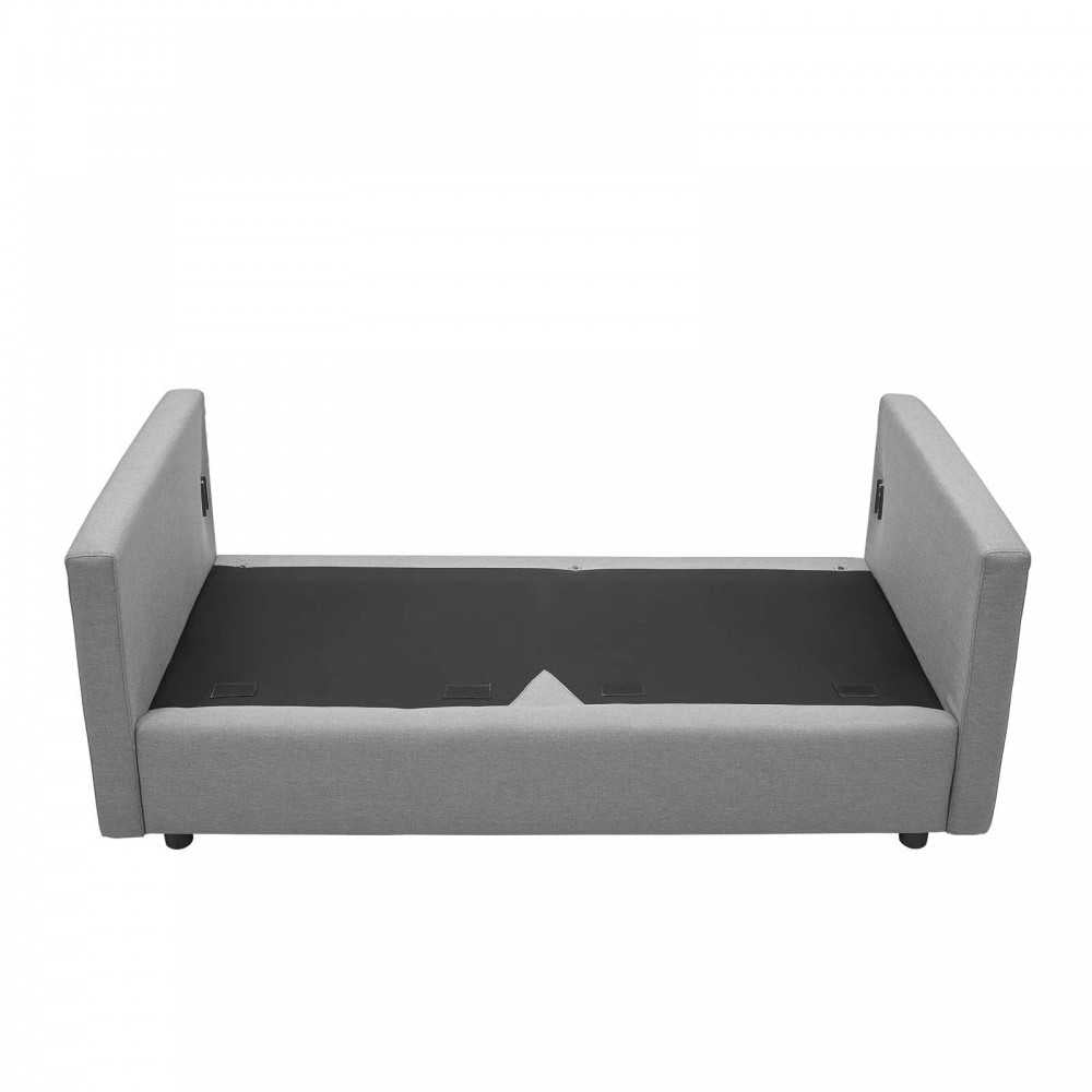 Activate Upholstered Fabric Sofa, Light Gray