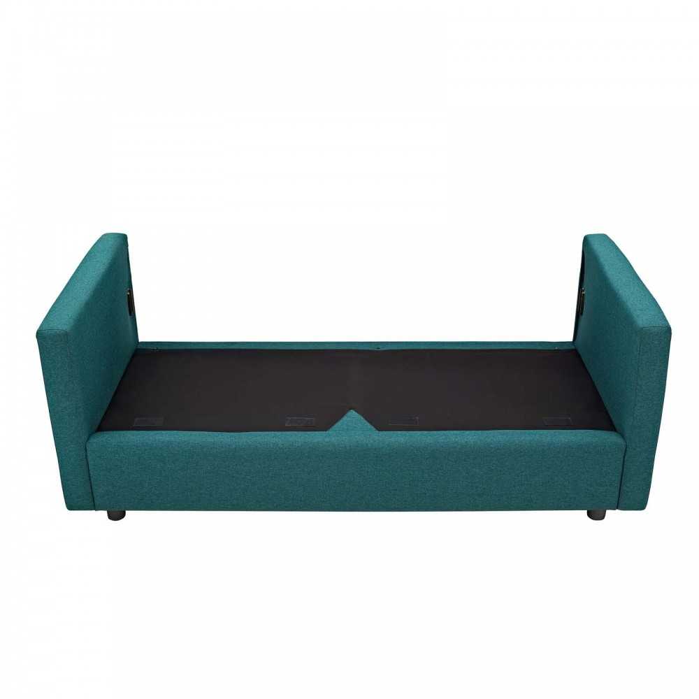 Activate Upholstered Fabric Sofa, Teal
