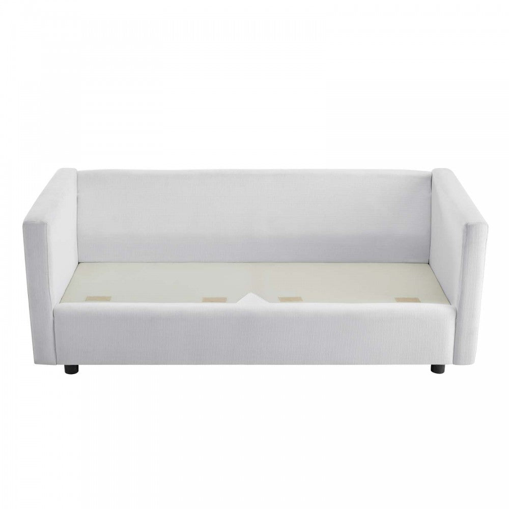 Activate Upholstered Fabric Sofa, White