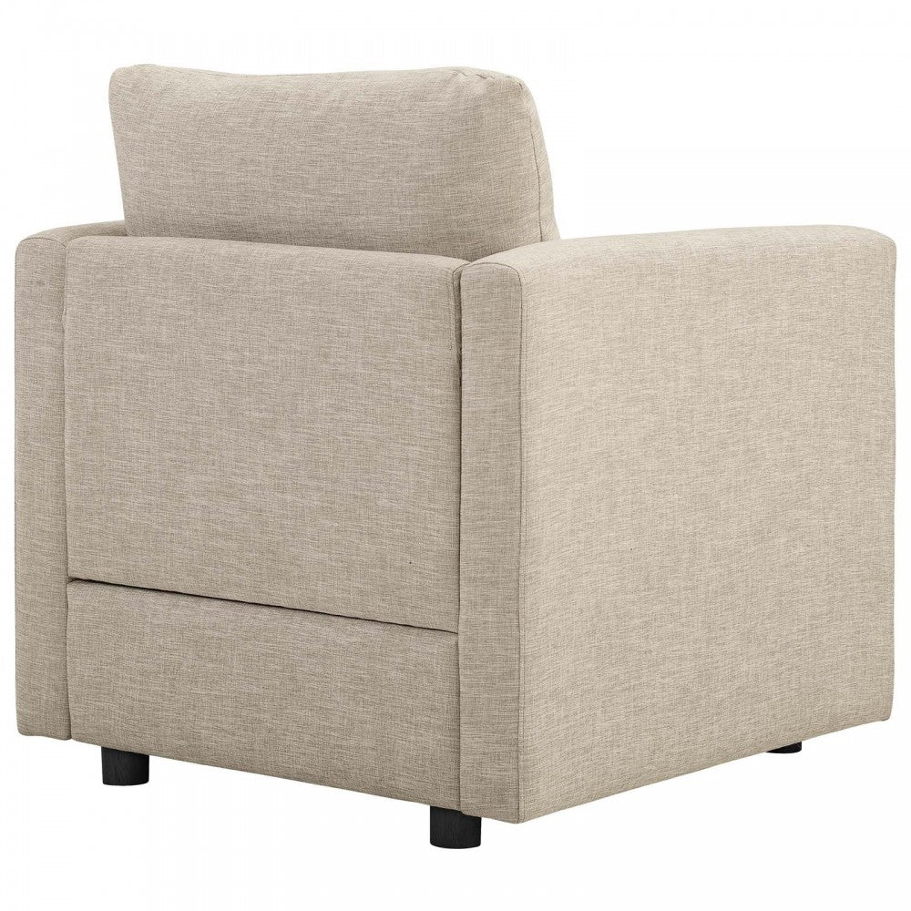 Activate Upholstered Fabric Sofa and Armchair Set, Beige