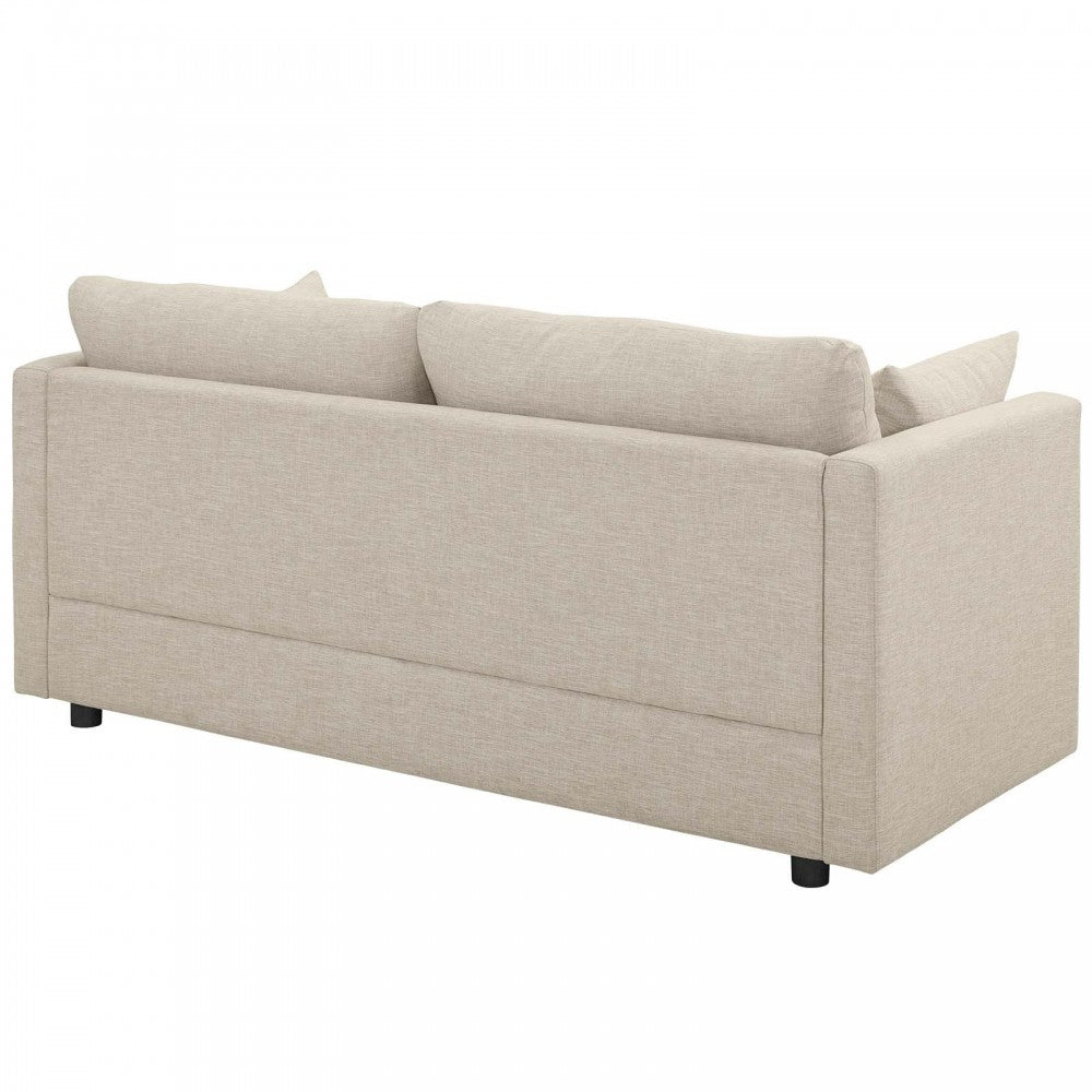 Activate Upholstered Fabric Sofa and Armchair Set, Beige