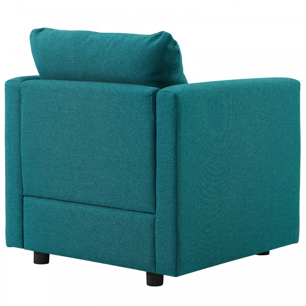 Activate Upholstered Fabric Sofa and Armchair Set, Teal