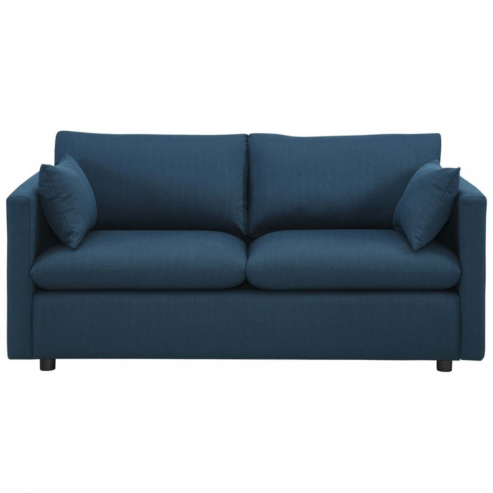 Activate Upholstered Fabric Sofa, Azure